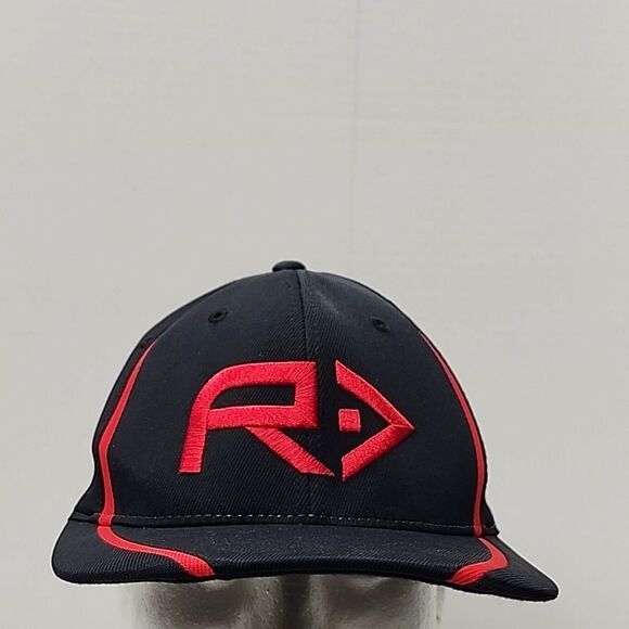 Rahfish Flexfit Black Red Hat The Authentic T-Shirt Company XL/XXL - Picture 3 of 12